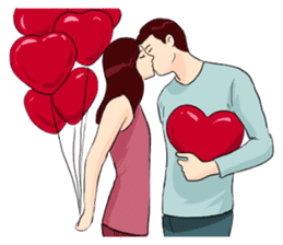 The Valentine's Couple sticker #14681516