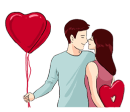 The Valentine's Couple sticker #14681518