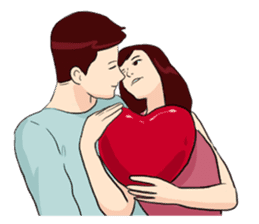 The Valentine's Couple sticker #14681527