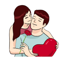 The Valentine's Couple sticker #14681534