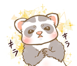 Ferret's sticker! winter version. sticker #14681918