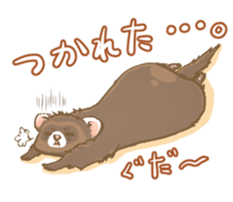 Ferret's sticker! winter version. sticker #14681920