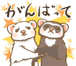 Ferret's sticker! winter version. sticker #14681921