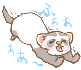 Ferret's sticker! winter version. sticker #14681922