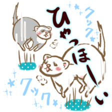 Ferret's sticker! winter version. sticker #14681925