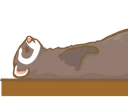 Ferret's sticker! winter version. sticker #14681928
