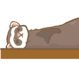 Ferret's sticker! winter version. sticker #14681929
