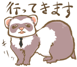 Ferret's sticker! winter version. sticker #14681930