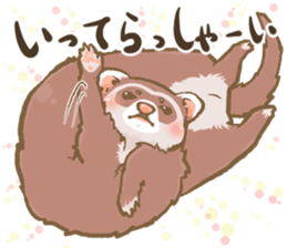 Ferret's sticker! winter version. sticker #14681931