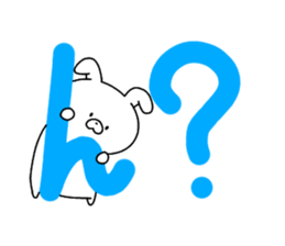 Rabbit hiding sticker #14682038