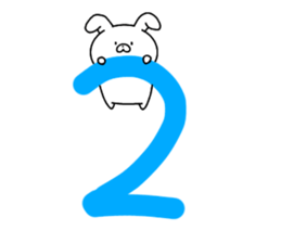 Rabbit hiding sticker #14682040