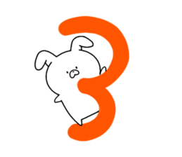 Rabbit hiding sticker #14682041