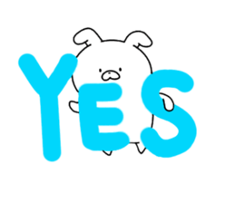 Rabbit hiding sticker #14682044