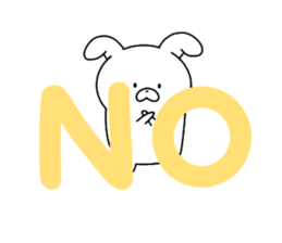 Rabbit hiding sticker #14682045