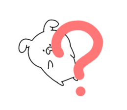 Rabbit hiding sticker #14682046