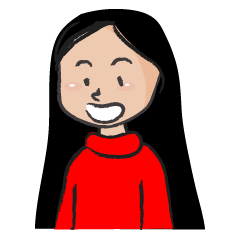 Straight hair cute girl