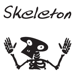 skeleton cute cute