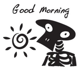 skeleton cute cute sticker #14682751