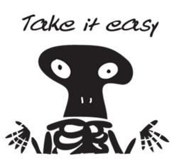 skeleton cute cute sticker #14682752