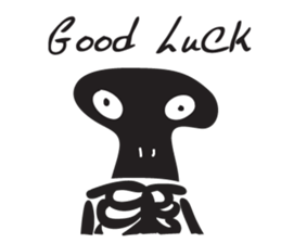 skeleton cute cute sticker #14682754