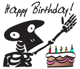 skeleton cute cute sticker #14682763