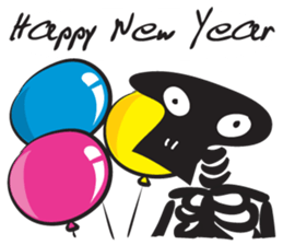 skeleton cute cute sticker #14682764