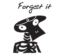 skeleton cute cute sticker #14682770