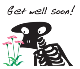 skeleton cute cute sticker #14682771