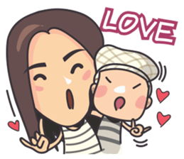 The monkey family sticker #14683033