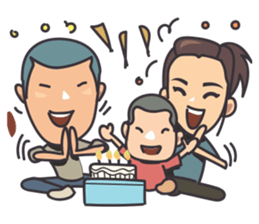 The monkey family sticker #14683045