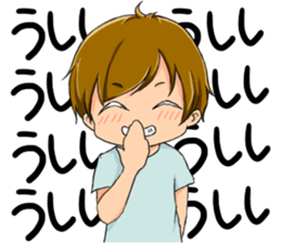 Boy saying forever sticker #14683107