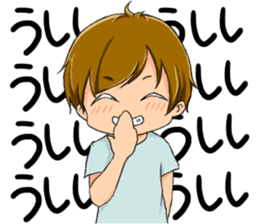 Boy saying forever sticker #14683107