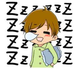 Boy saying forever sticker #14683110