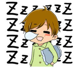 Boy saying forever sticker #14683110