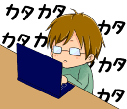 Boy saying forever sticker #14683135