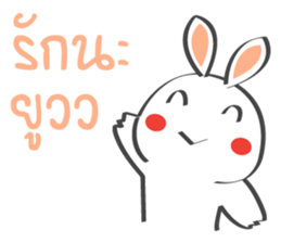 Smile Rabbit V sticker #14683935
