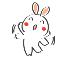 Smile Rabbit V sticker #14683939