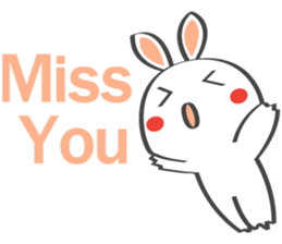 Smile Rabbit V sticker #14683945