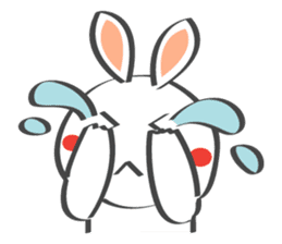Smile Rabbit V sticker #14683946