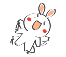 Smile Rabbit V sticker #14683948