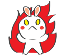 Smile Rabbit V sticker #14683949