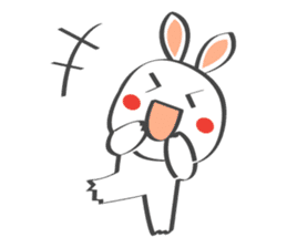 Smile Rabbit V sticker #14683953