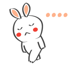 Smile Rabbit V sticker #14683955