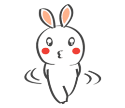 Smile Rabbit V sticker #14683956