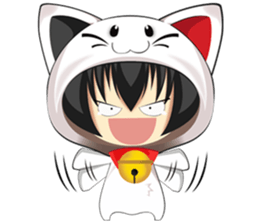 Hunsa the Funny Cat sticker #14684176