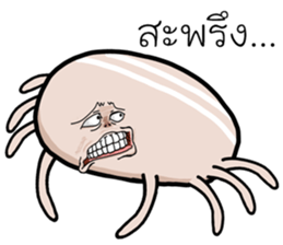 dog ticks cute sticker #14684716