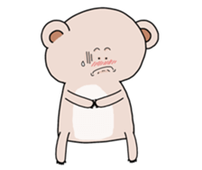 Pink Bear I love you hahaha sticker #14685720