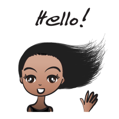 Aimee long hair flying