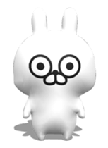[3D] Three-dimensional rabbit! sticker #14686054