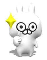 [3D] Three-dimensional rabbit! sticker #14686060